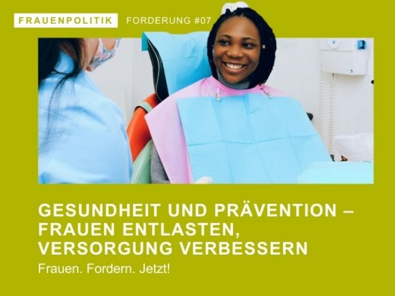 Gesundheit und Prävention – Frauen entlasten, Versorgung verbessern! Unsere Forderung