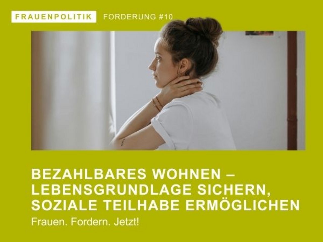 Frau ohne Wohnung - bezahlbares Wohnen ist wichtig