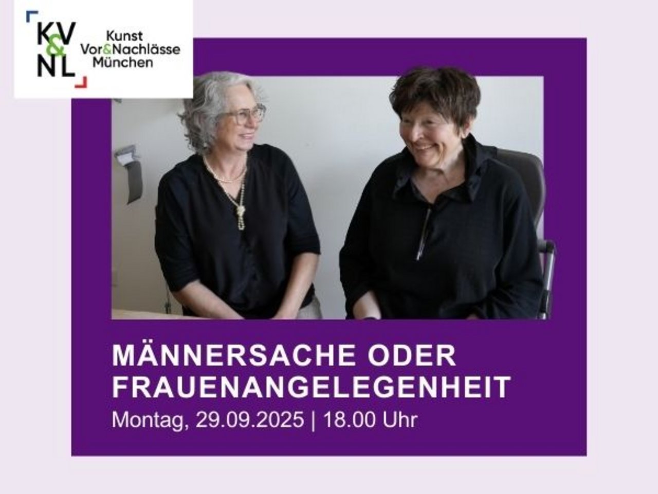 Männersache oder Frauenangelegenheit – Expertinnengespräch zu Kunst-Vor- und Nachlässen am 29.09.
