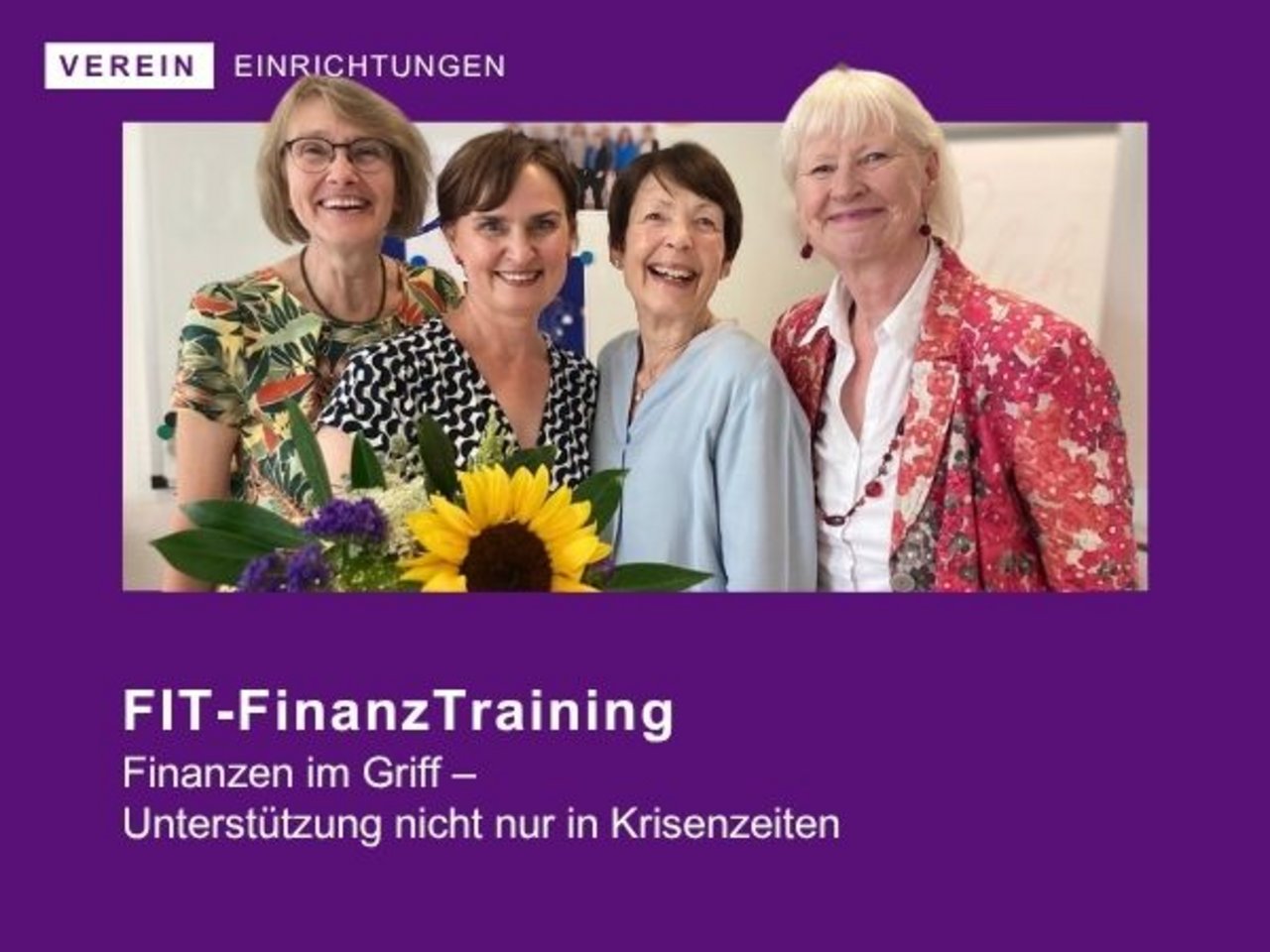 Vier Frauen - Finanztraining unterstützt Haushalte